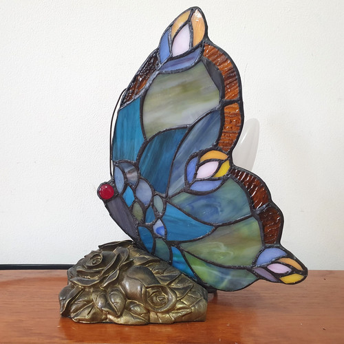 Tiffany style butterfly table - butterfly,