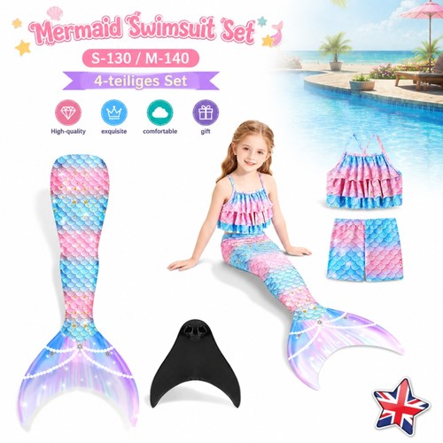 Kids mermaid tail monofin - kids,