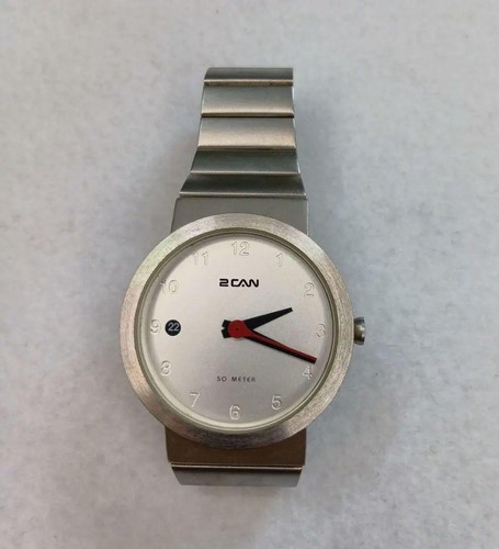 2can silver analog watch with - analog,