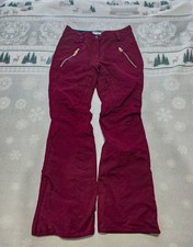 Womens Snowboarding Pants Burgundy Red - Westbeach Size Small 8-10 VGC Snowboard