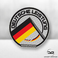 German Flag Performance VW Euro DUB Car Van Window Bumper Vinyl Decal Sticker