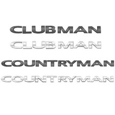 3D Metal Car Letters Rear