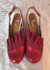 Vladi (Venice) handcrafted Red Italian leather shoes unworn UK 4.5-5/EU 37.5