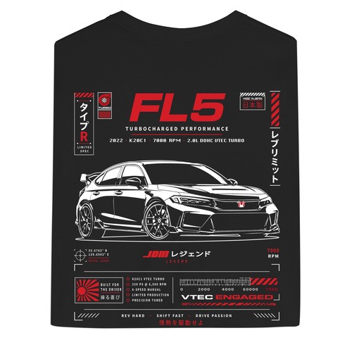 Civic type jdm - car, shirt