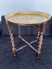 Vintage Chinoiserie Oak Barley
