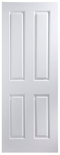 White primed internal door - white,