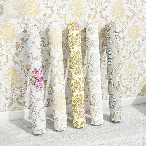 10m retro floral wallpaper - 10m,