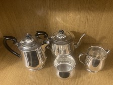 Vintage Silver Plated EPNS 4 Piece Teaset By W.A