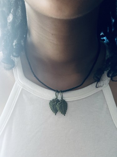 Unique micro macrame leaf - unique,