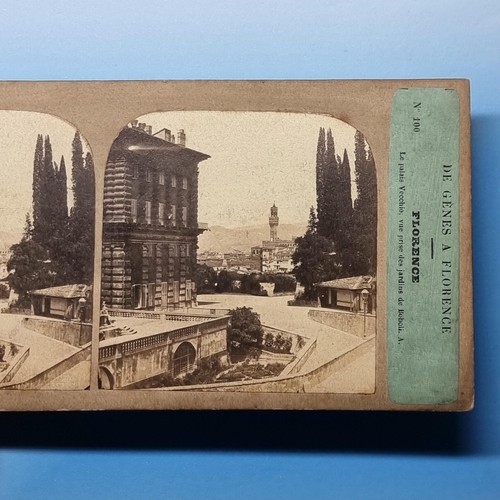 Florence stereoview c1850 real - stereoview,