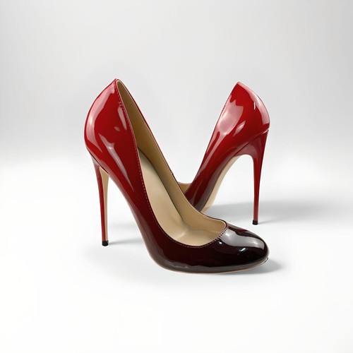 Stiletto pumps round - round, toe