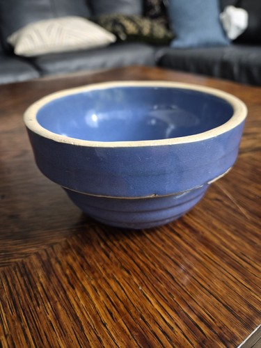 Antique small blue stoneware - ,