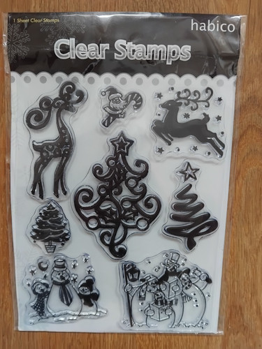 Habico clear christmas stamps - clear,