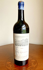 1920 Bordeaux Calvet Cotes Superieur empty wine bottle, cork and seal in place