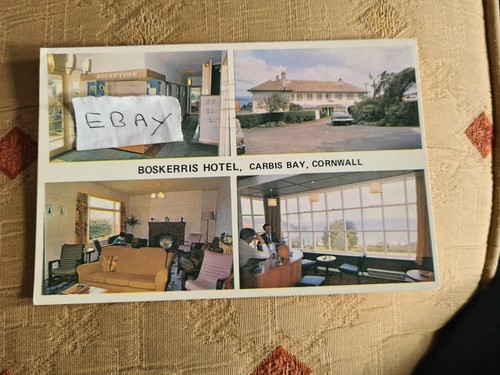 1972 boskerris hotel postcard - boskerris,