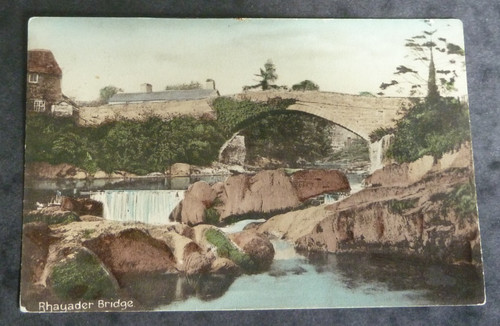 Rhayader bridge vintage - bridge.,