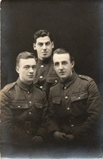 early RP POSTCARD - WW1 Rifle Brigade Soldiers