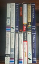 14 X VHS "Blank"  Video Cassette Tapes Used