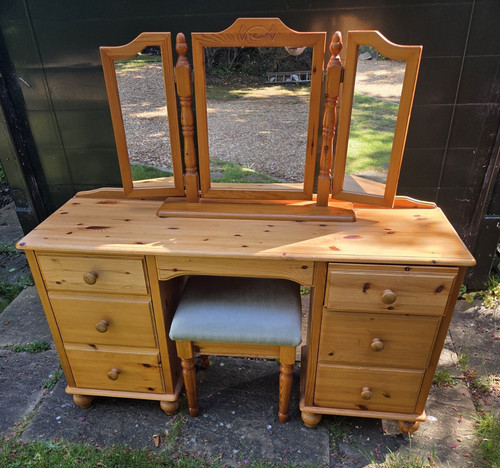 Pine dressing tables - tables, with