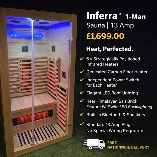 Inferra infrared man saunas - infrared,