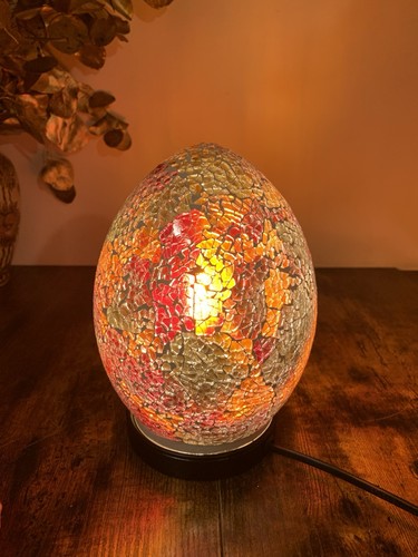 Mosaic glass egg - egg, shaped