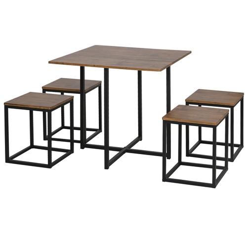 Mdf topped steel - topped, 5-piece
