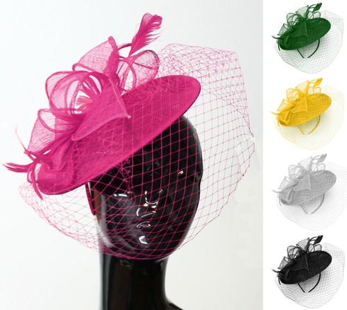 Saucer sinamay headband - saucer,