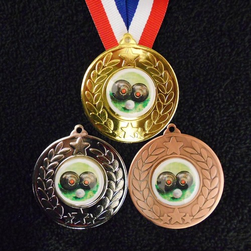 Lawn bowls medal ribbon - lawn,