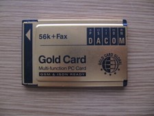 PSION DACOM Gold Card 56k + Fax Multi-function PC Card S99-2318-2 - No Cable