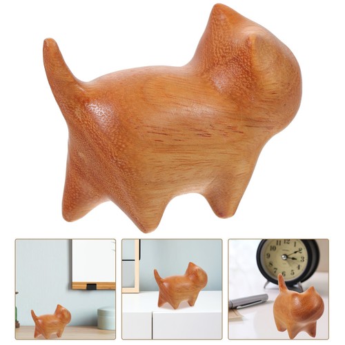 Mini wooden cat - mini, sculpture
