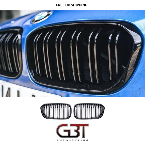 Gloss black front kidney - black,
