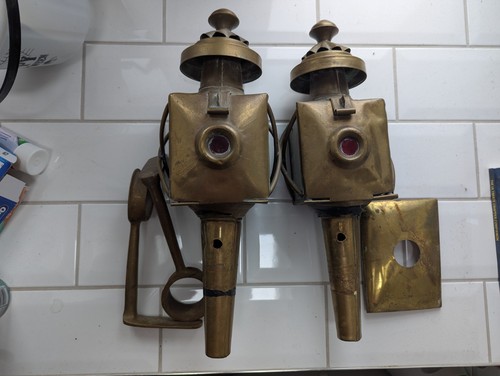 Brass horse carriage - brass,