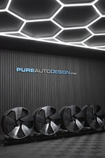 Genuine Audi E Tron A6 A7 Q7 21" Alloy Wheels REFURBISHED BLACK DIAMOND CUT x 4