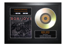 Bon Jovi Signed Gold Disc