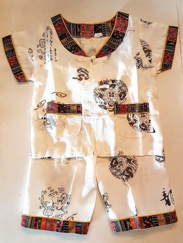 Asian style pajamas with frog - with,