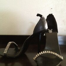 Black Rhinestone Top Playboy Womens Shoes Size 9M