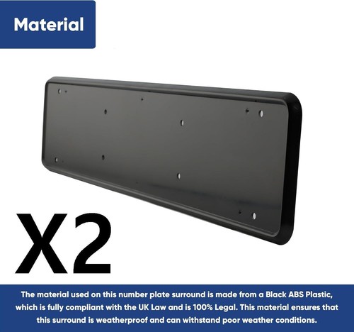Sporty black car number - 2x,