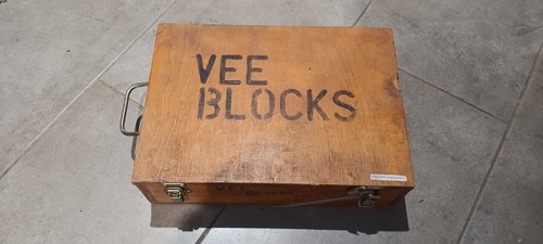 Vee blocks with wooden - vee,