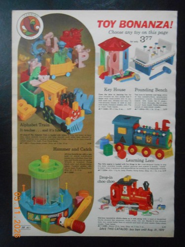 1971 toy bonanza learning toys - 1971,