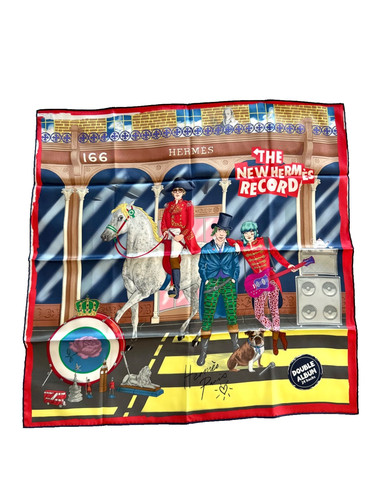 Hermes silk scarf 166 bond - 166,