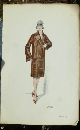 Original print 1930 fashion - original,