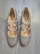 Clarks Grey Silver Low Block