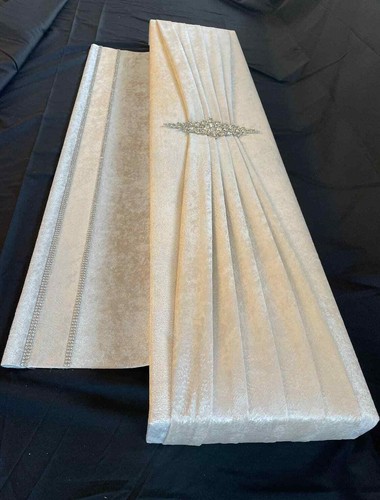 Ivory velour velvet - velour, roller