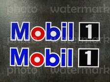 2x Mobil 1 Oil Decal Sticker