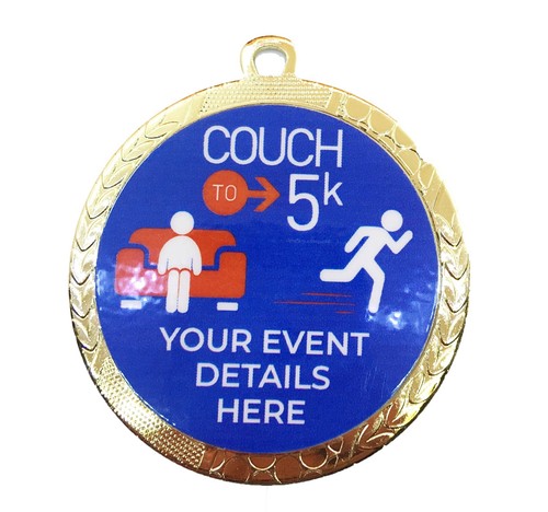 Couch running medals - running,