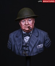 Life Miniatures Winston Churchill Never Surrender WW2 1/10th Bust Unpainted kit