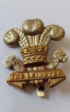 WW2 Leinster Regiment (Royal Canadians) Cap Badge Cast Bi-Metal Slider Vintage