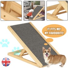 Folding Wooden Dog Ramp Small Medium Large Dogs Portable Pet For Bed Car Sofa