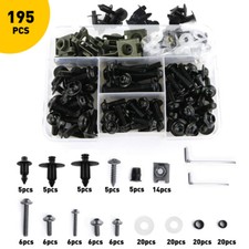 Black fairing shell bolts - black,