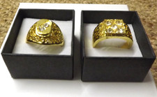 2 x Men's Cubic Zirconia Stone